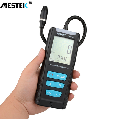 Des Detektorhafens des brennbaren Gases des MESTEK-Gas-Analysators Leck-Standort Erdgas bestimmen brennbarer Meter Prüfvorrichtungs-solide helle Warnung